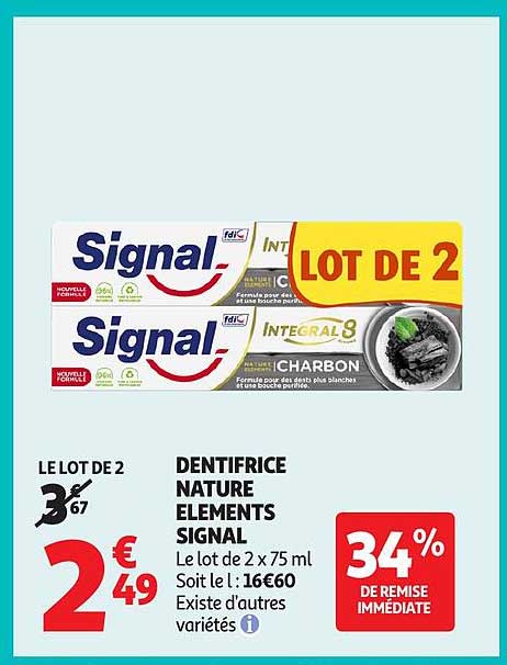 DENTIFRICE NATURE ELEMENTS SIGNAL
