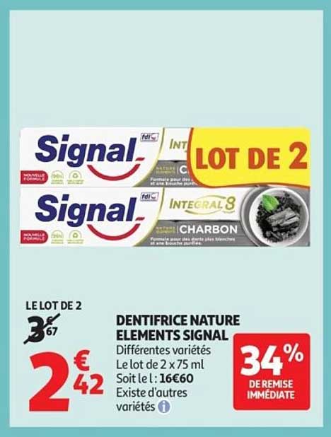 DENTIFRICE NATURE ELEMENTS SIGNAL