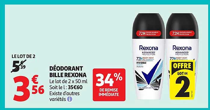 DÉODORANT BILLE REXONA