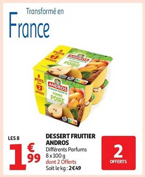 DESSERT FRUITIER ANDROS