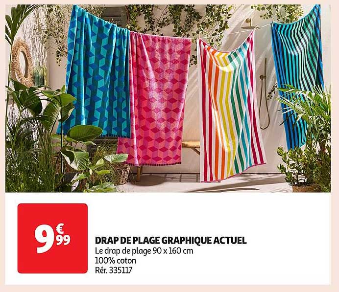 DRAP DE PLAGE GRAPHIQUE ACTUEL