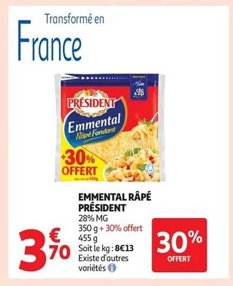 EMMENTAL RÂPÉ PRÉSIDENT