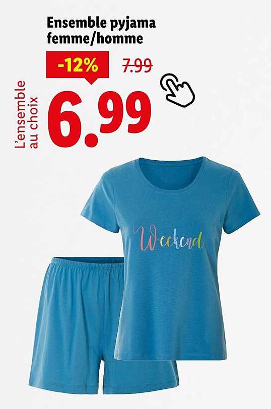 Ensemble pyjama femme/homme