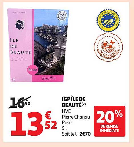 IGP ÎLE DE BEAUTÉ HVE Pierre Chanau Rosé 5 L