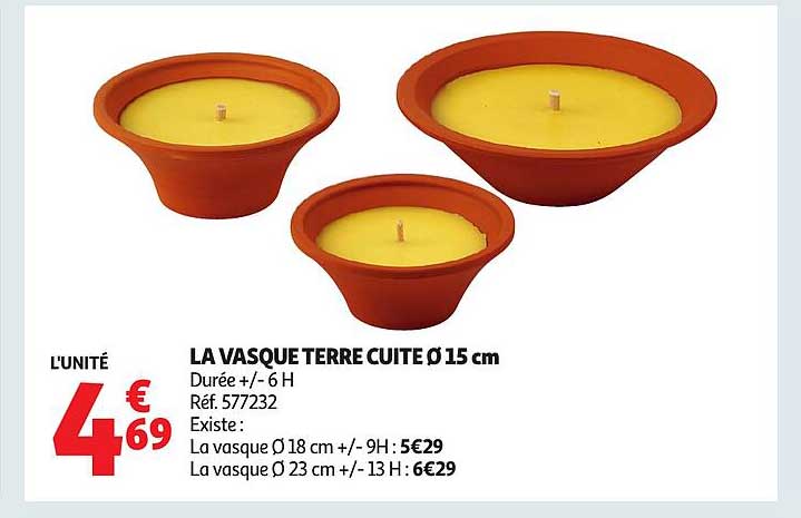 LA VASQUE TERRE CUITE Ø 15 cm