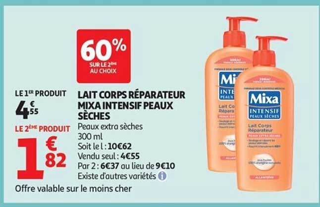 LAIT CORPS RÉPARATEUR MIXA INTENSIF PEAUX SÈCHES