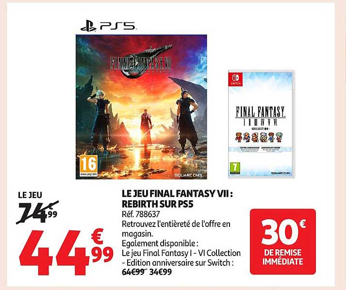 LE JEU FINAL FANTASY VII : REBIRTH SUR PS5