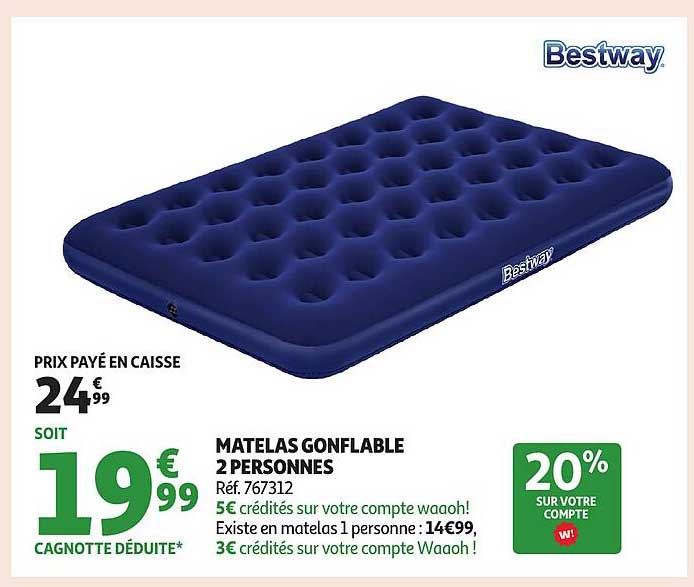 MATELAS GONFLABLE 2 PERSONNES