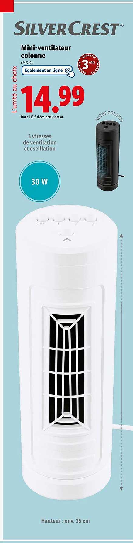 Mini-ventilateur colonne