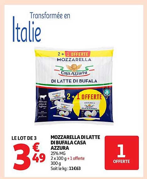 Mozzarella di latte di bufala Casa Azzurra
