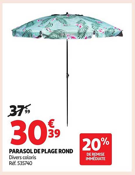 PARASOL DE PLAGE ROND