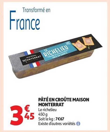PÂTÉ EN CROÛTE MAISON MONTERRAT