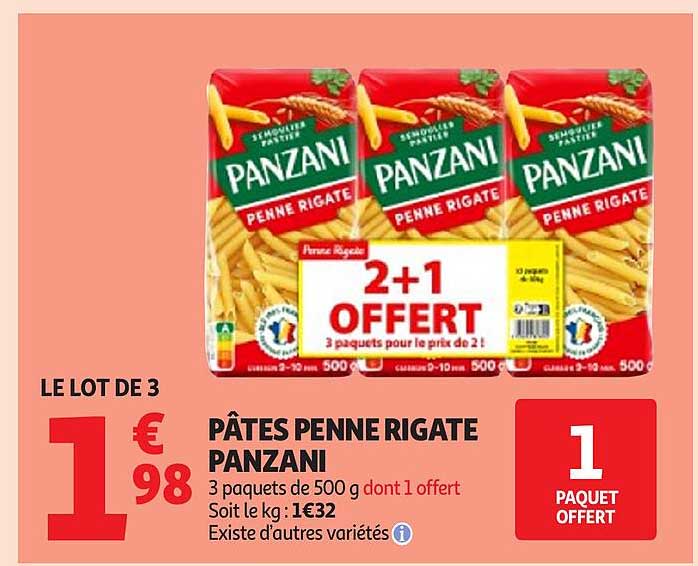 PÂTES PENNE RIGATE PANZANI