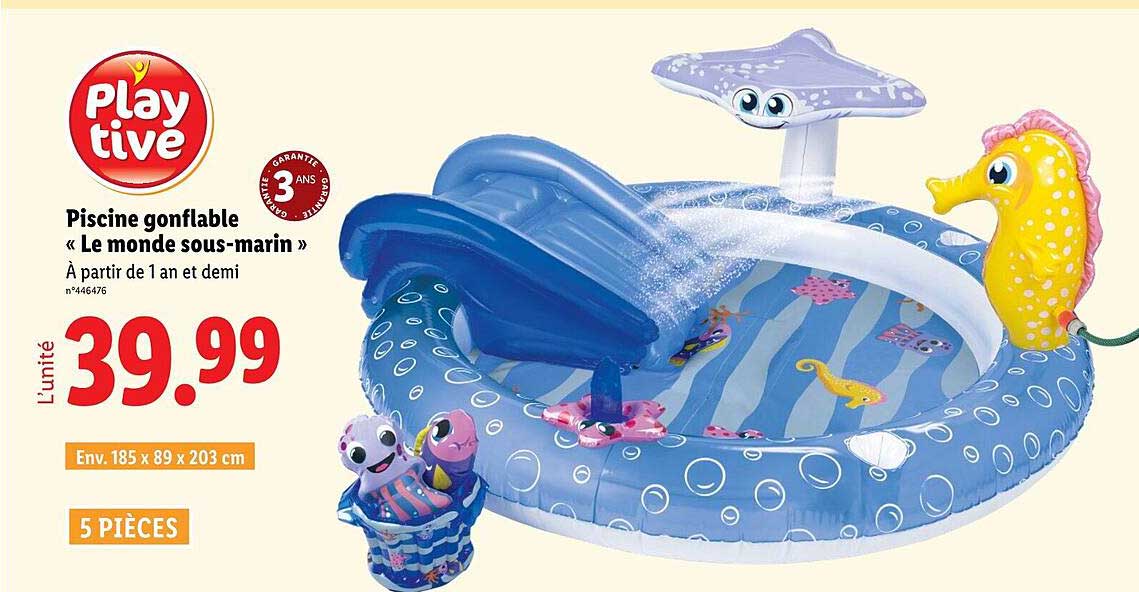 Piscine gonflable « Le monde sous-marin »