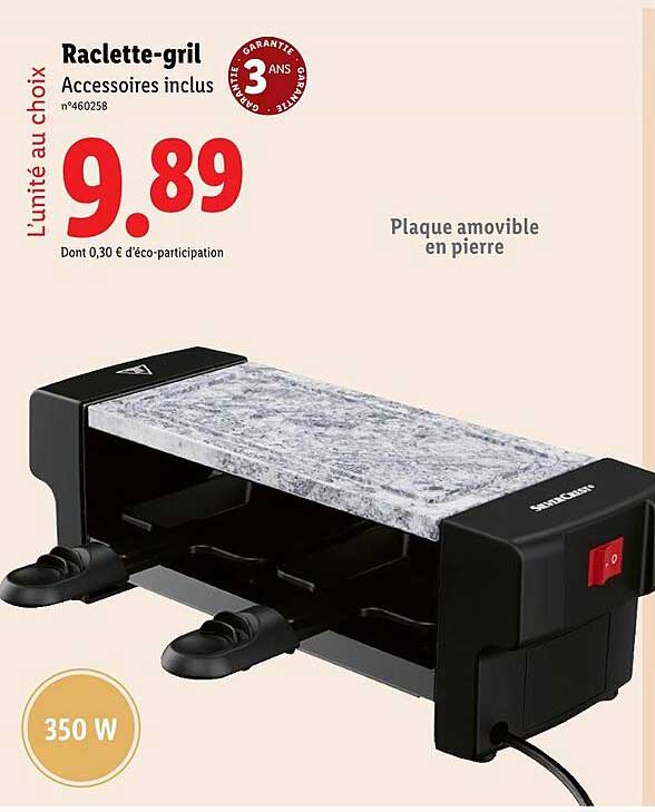 Raclette-gril Accessoires inclus