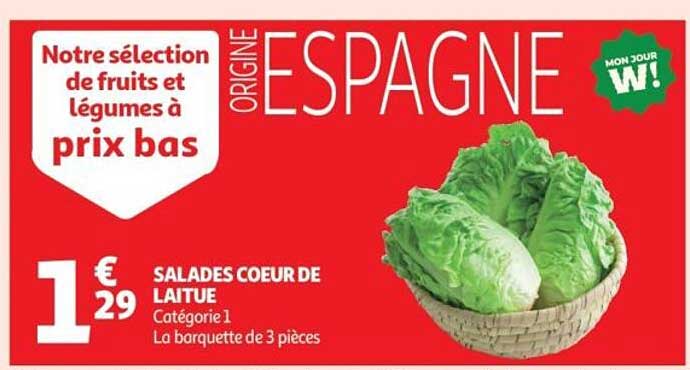 SALADES COEUR DE LAITUE