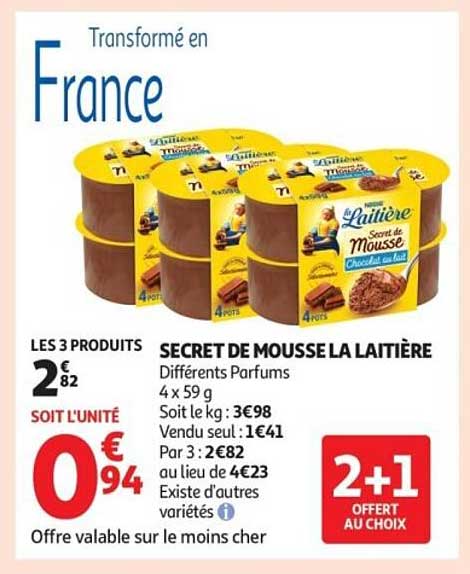 SECRET DE MOUSSE LA LAITIÈRE
