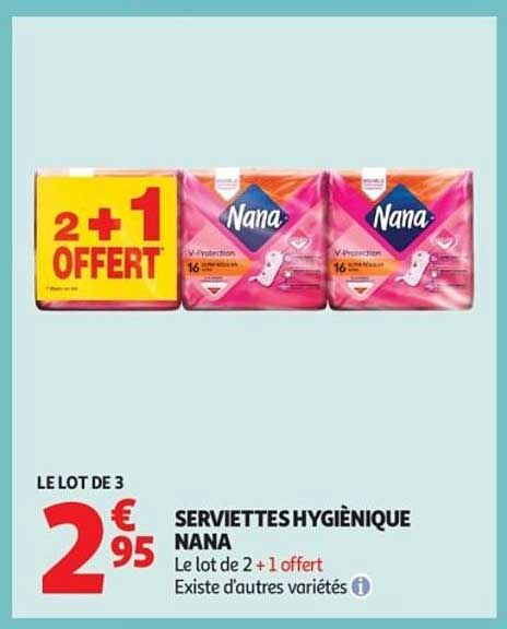 SERVIETTES HYGIÉNIQUE NANA