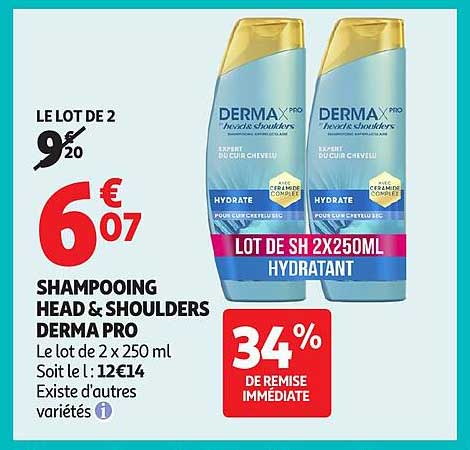 SHAMPOOING HEAD & SHOULDERS DERMA PRO