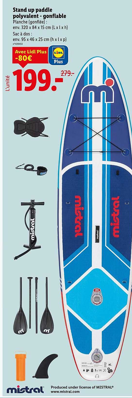 Stand up paddle polyvalent - gonflable