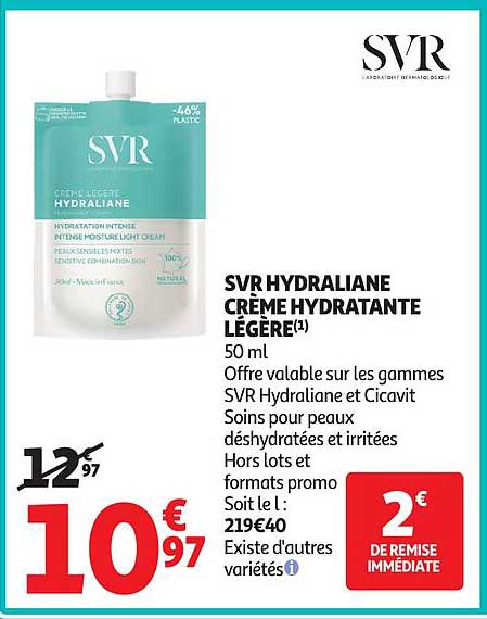SVR HYDRALIANE CRÈME HYDRATANTE LÉGÈRE