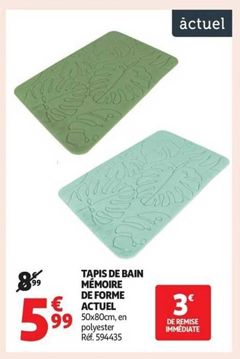 TAPIS DE BAIN MÉMOIRE DE FORME ACTUEL
