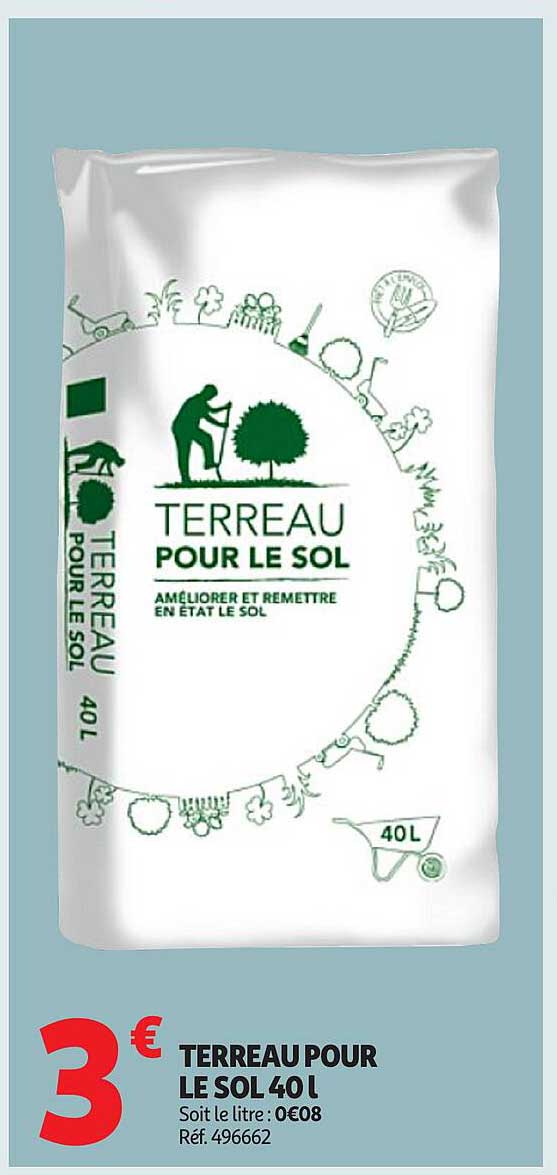 TERREAU POUR LE SOL 40 L