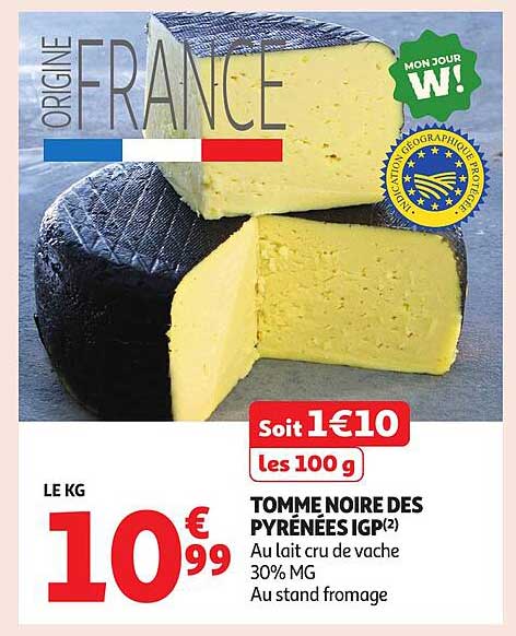 TOMME NOIRE DES PYRÉNÉES IGP