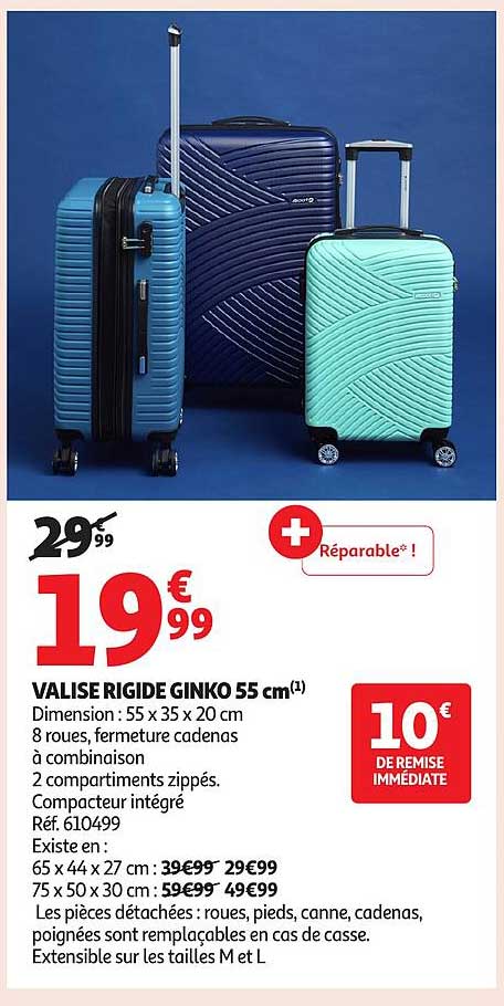 VALISE RIGIDE GINKO 55 cm