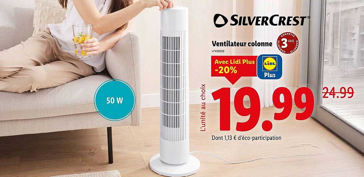 Ventilateur colonne SILVERCREST