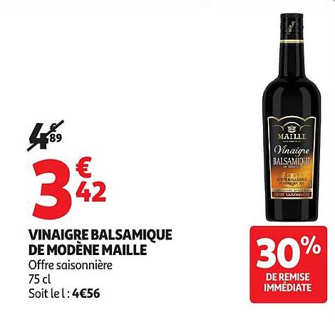 VINAIGRE BALSAMIQUE DE MODÈNE MAILLE