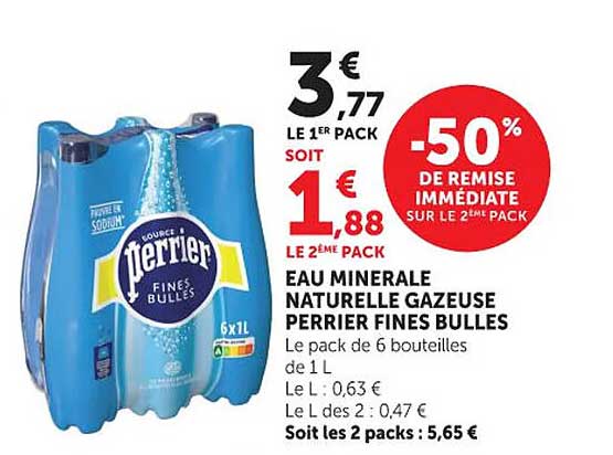 -50% DE REMISE IMMÉDIATE SUR LE 2ÈME PACK