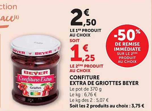 -50% DE REMISE IMMÉDIATE SUR LE 2ÈME PRODUIT AU CHOIX