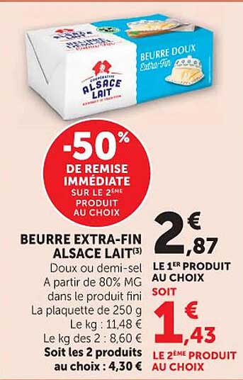 -50% DE REMISE IMMÉDIATE SUR LE 2ÈME PRODUIT AU CHOIX