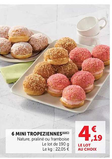 6 MINI TROPEZIENNES(1)(C)