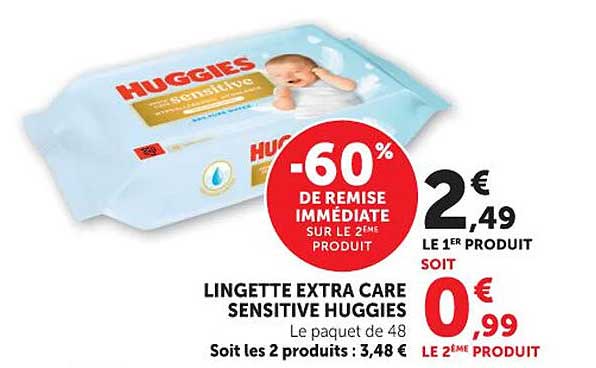 -60% DE REMISE IMMÉDIATE SUR LE 2ÈME PRODUIT