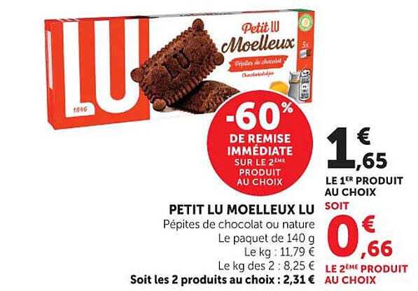 -60% DE REMISE IMMÉDIATE SUR LE 2ÈME PRODUIT AU CHOIX