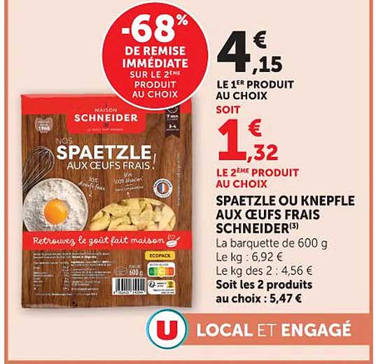 -68% DE REMISE IMMÉDIATE SUR LE 2ÈME PRODUIT AU CHOIX