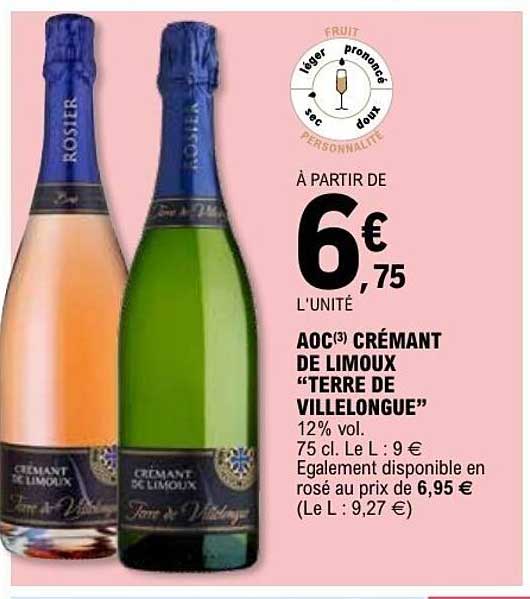 AOC(3) CRÉMANT DE LIMOUX “TERRE DE VILLONGUE”