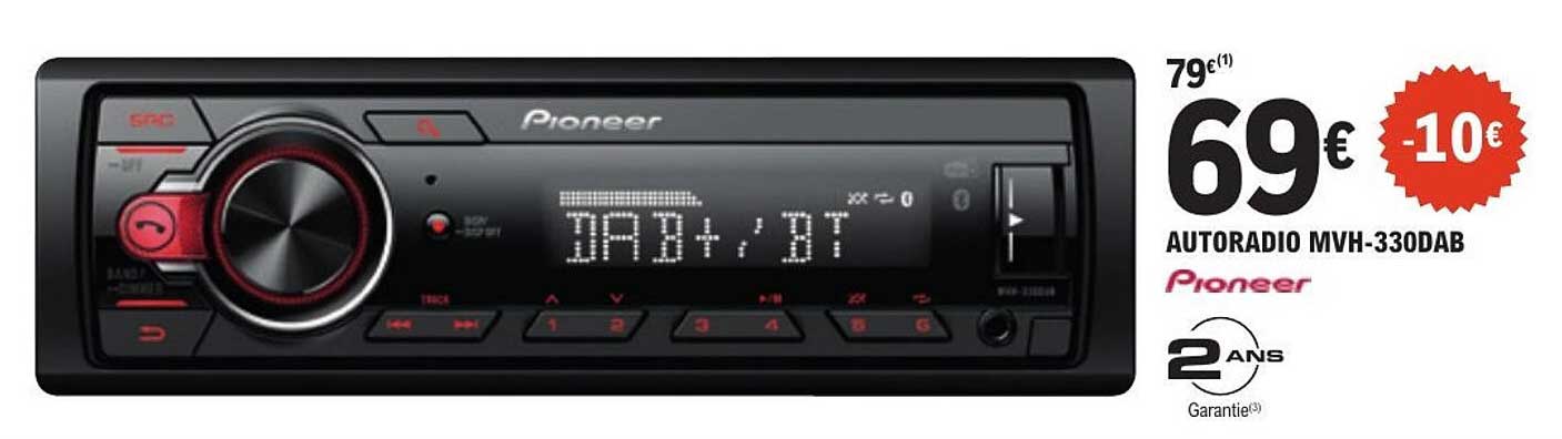 AUTORADIO MVH-330DAB Pioneer