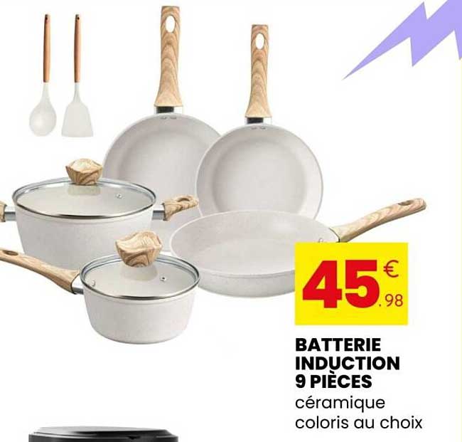 BATTERIE INDUCTION 9 PIÈCES