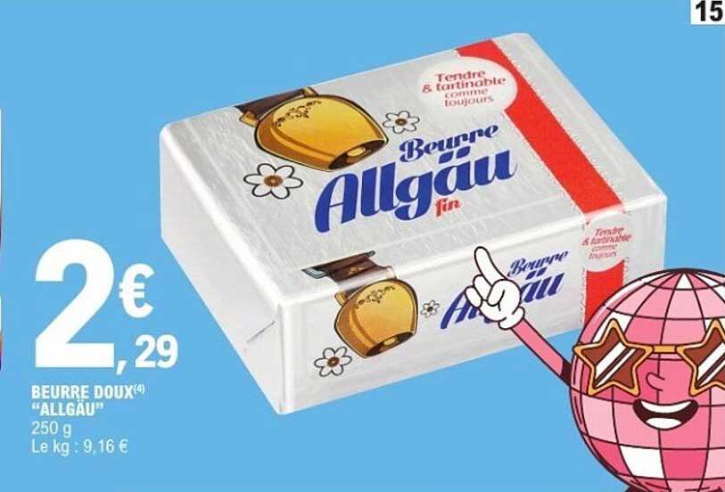 BEURRE DOUX "ALLGAU" 250 g