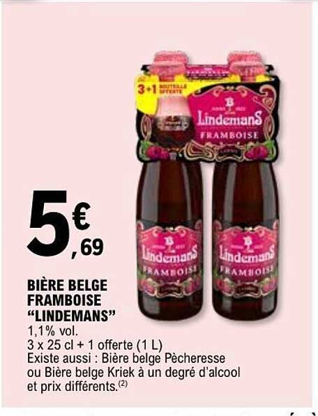 BIÈRE BELGE FRAMBOISE “LINDEMANS”