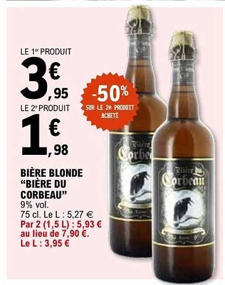 BIÈRE BLONDE “BIÈRE DU CORBEAU”