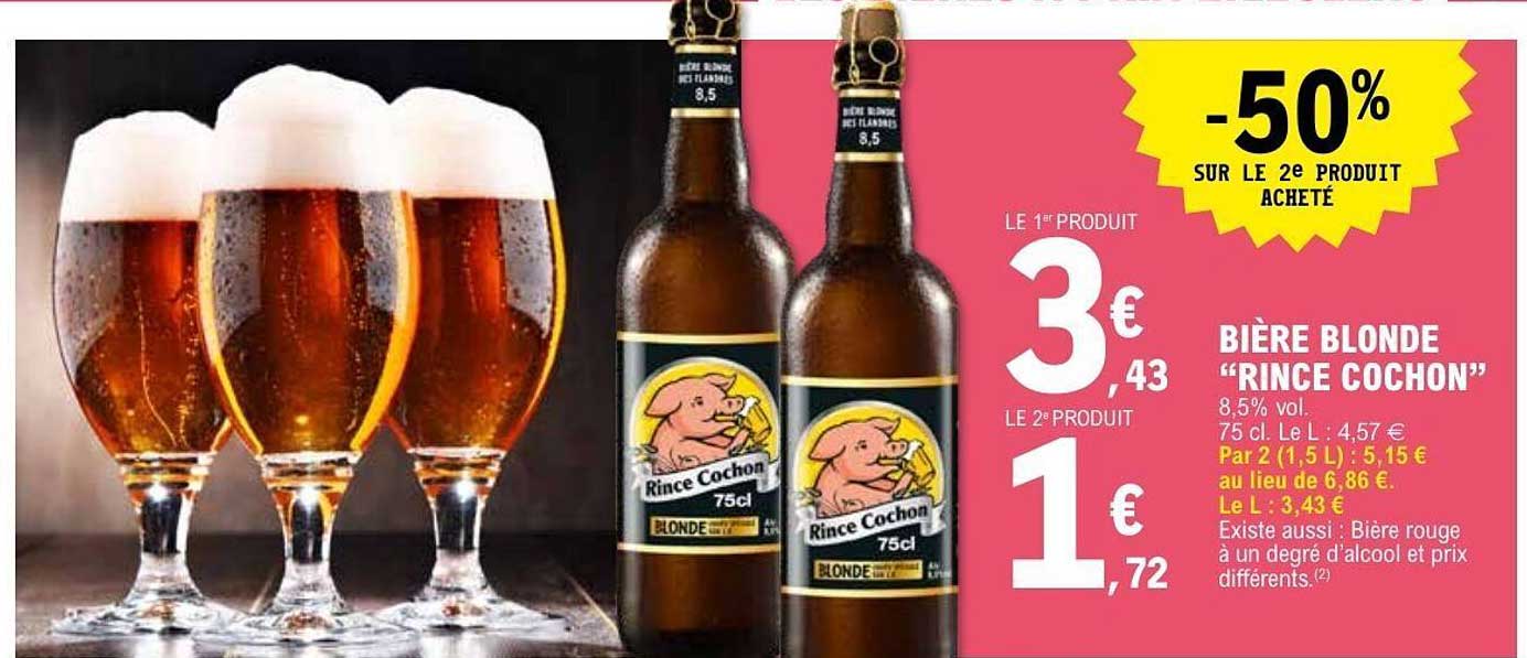 BIÈRE BLONDE “RINCE COCHON”