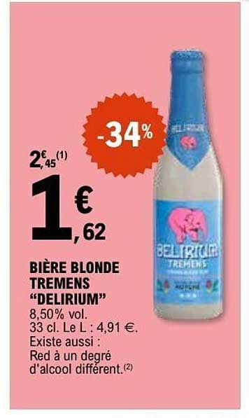 BIÈRE BLONDE TREMENS “DELIRIUM”
