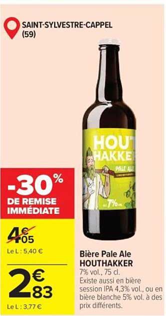 Bière Pale Ale HOUTHAKKER