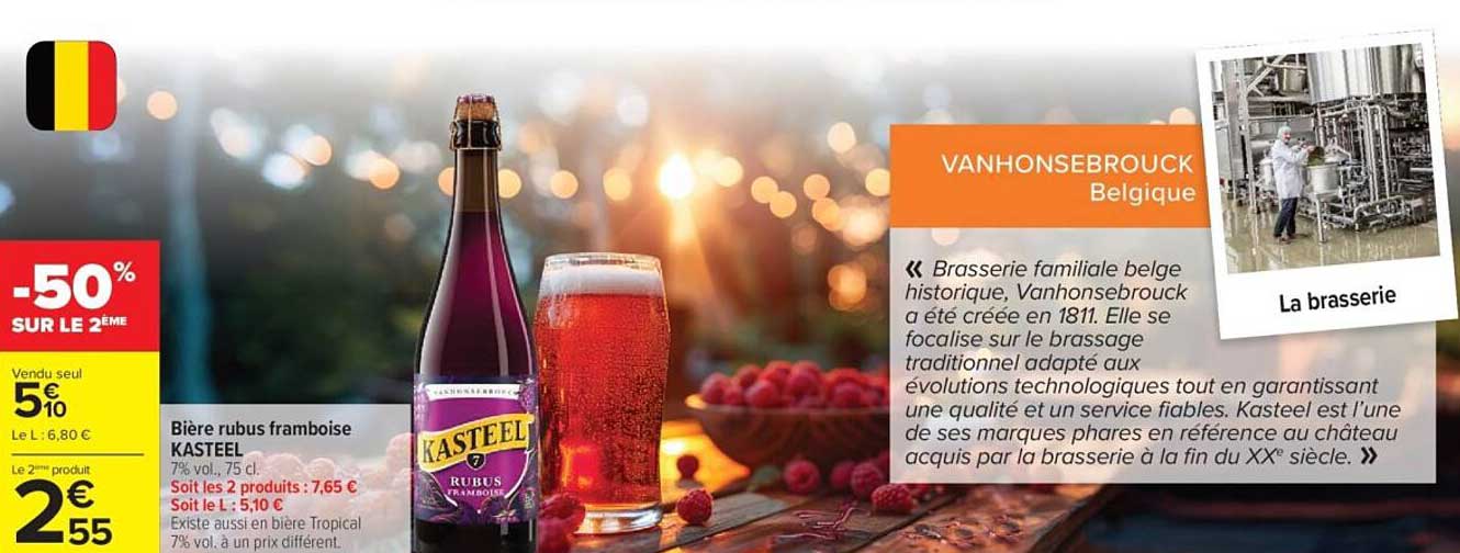 Bière rubus framboise KASTEEL