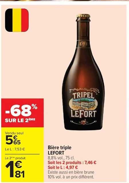 Bière triple LEFORT