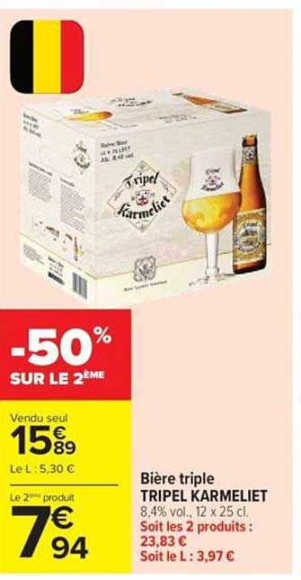 Bière triple TRIPEL KARMELIET
